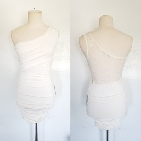 Forever 21 Dresses & Skirts - *sold*Forever 21 Small One Shoulder Ruched Dress